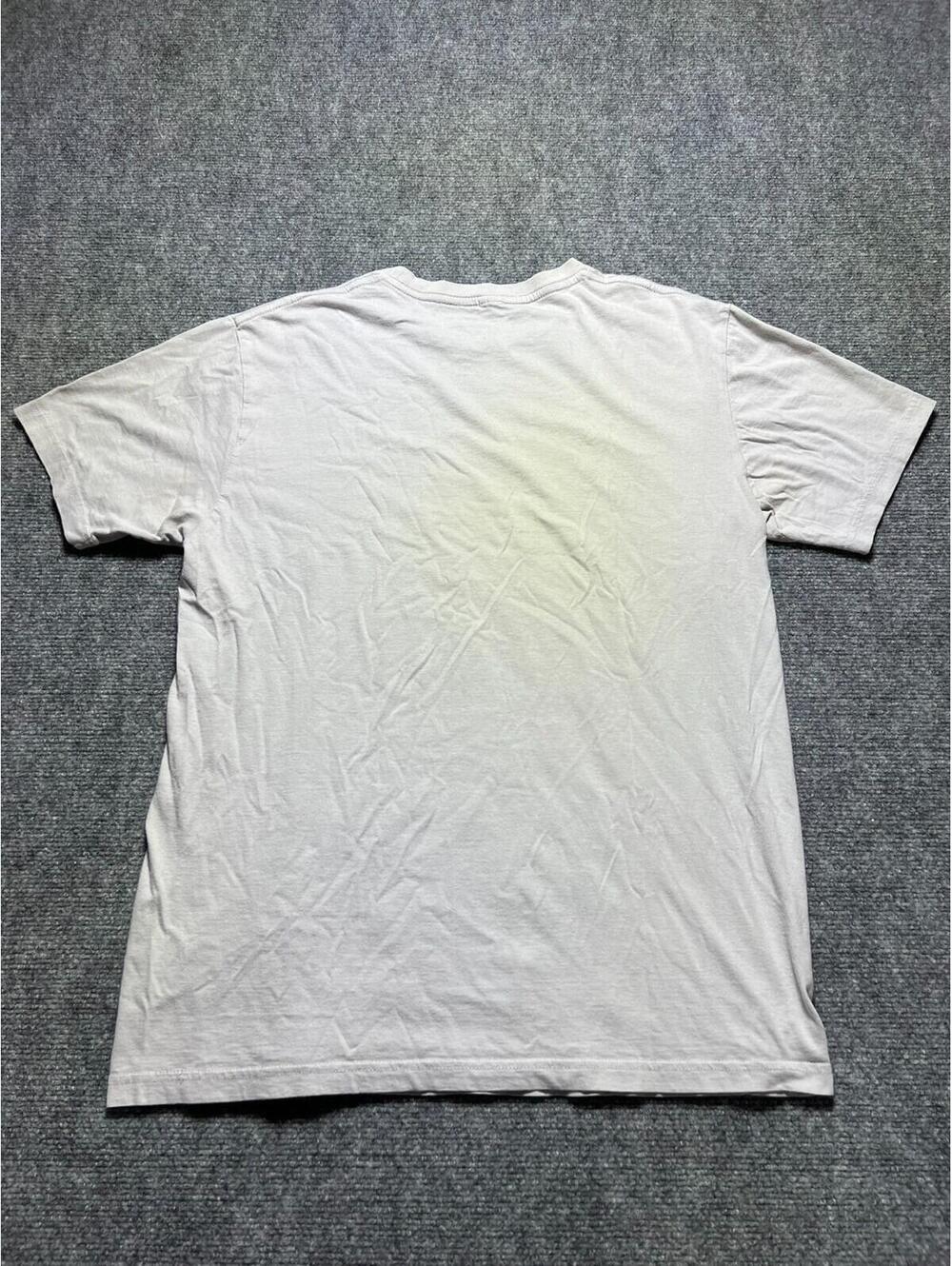 Mens Large Sub_Urban Riot White Fading Orange Lightning Bolt T-Shirt - Picture 3 of 6